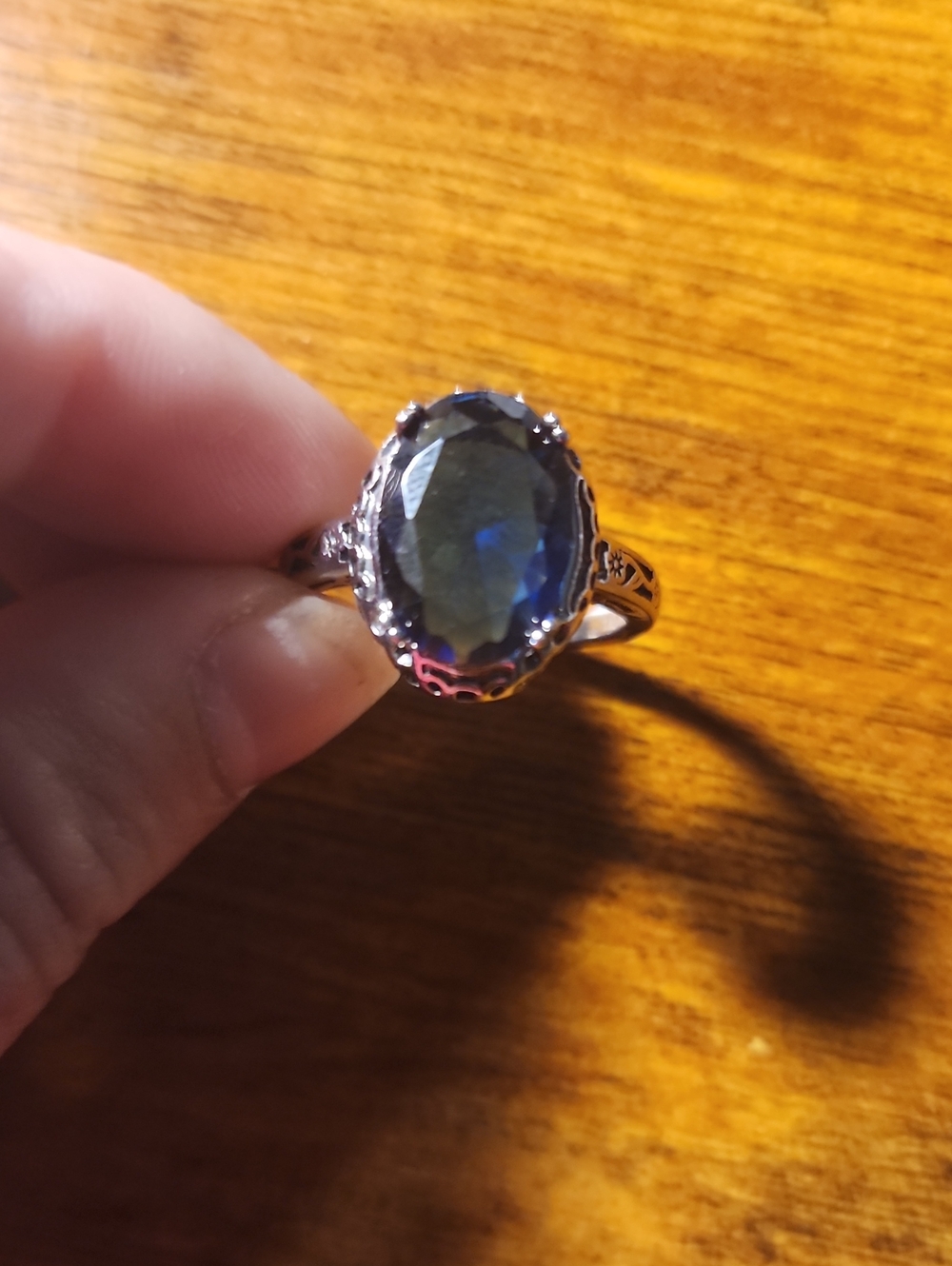 1PC Vintage Rings Womens Rings Fashion Boho Blue Rings For Women Suitable For